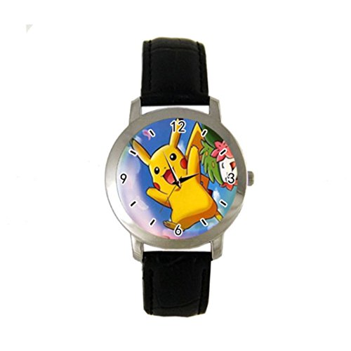 Sugar Pool@ Lovely Pikachu Pokemon Custom Analog Watch Leather band