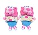 Pawggles Plush Taffy the Pink Kitty Slippers