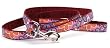 Image of Funky Floral Canvas Dog Leash, 5/8-Inch Wide by 5-Feet Long