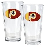 Washington Redskins - NFL 16oz Pint Glass Gift Set (2 Pack)
