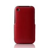 more Leather Hard Cover for iPhone 3G Red/レッド MT-13G06 RDの画像