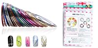 Cheeky 30 Couleurs Différentes Striping Tape Fil Bande Autocollant Sticker Nail Art Ongles.