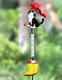 The Encore Group Cat-Boots Rain Gauge Staked