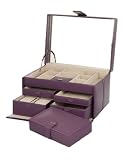 Dulwich Designs Naples Mauve Leather Jewellery Box (XL) 70394