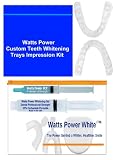 Watts Power White Custom Teeth Whitening Trays Combo Kit with Starter Whitening Kit