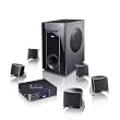 Teufel Concept E 100 Control "5.1-Set" Schwarz Heimkino/Multimedia-Lautsprecher-Set Steuerger�t mit 3 Audio-Eing�ngen