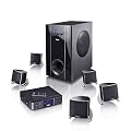 Teufel Concept E 100 Control "5.1-Set" Schwarz Heimkino/Multimedia-Lautsprecher-Set Steuerger�t mit 3 Audio-Eing�ngen