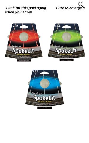 Buy NiteIze SKL-03-03 SPOKELIT - BLUE Roll with L.E.D. wheels! by NiteIze