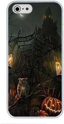 4S Cases, iPhone 4S Protective Case - Halloween Scary Horror Gate High Quality PC Plastic Slim Lightweight Hard Case Cover for iPhone 4/4S White