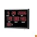 LED Digital Wall Clock Black Temperature Calendar