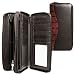 Black/Brown Jack Georges Venezia Collection Zippered Clutch Black/Brown Jack Georges Venezia Collection Zippered Clutch