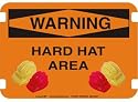10 x 14 Photo Realistic Warning Signs- Hard Hat Area