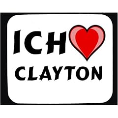Mauspad mit Ich liebe Clayton Dekoration