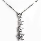 Silver Cubic Zirconia Necklaces, Size: 17 inches