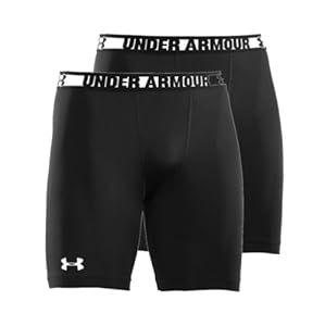 Under Armour Men's HeatGear® Sonic Compression Shorts, Black, Large, 2-Pack