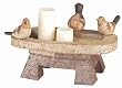 Cast Stone Bird Bath Trough