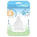 Momo Baby Wide Neck Slow Flow Silicone Nipples - 2-Pack