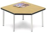 OFM ET3030-OAK Corner Table - 4 Legs - Oak