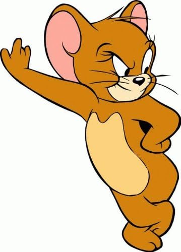 Tom And Jerry Cartoon Bumper Sticker Decal 4"x 5"