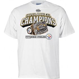 Pittsburgh Steelers Super Bowl XL Champions Shimmer T-Shirt