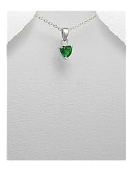 Heart CZ Pendant Necklace In 92.5 Sterling Silver