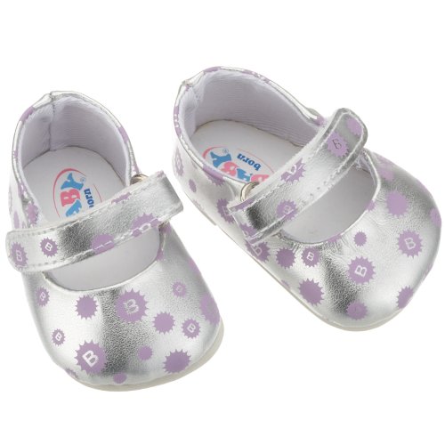 Childrens Toyshop  Toys : Zapf Creation Baby Born Shoes (Silver) (800263)