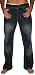 Ten25 1025 Mens Relaxed Fit Medium Wash Distressed Button Fly Classic 5 Pocket Denim ...