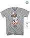 Disney Shy Minnie Mouse Graphic Tee Classic Vintage Disneyland World Mens Adult T-Shirt Apparel (Heather Grey, X-Large)