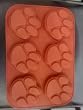 Red Paw Print Silicone Muffin Pan