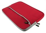 rooCASE Neoprene Sleeve Case Cover for Apple MacBook Pro MB990LL/A 13.3-Inch Laptop MC374LL/A MC375LL/A - Dual Pocket Red