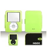 Apple Ipod Nano 3rd Generation METAL Solid Neon Green Protective Case
