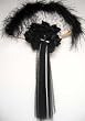 Fabulous White and Black Victorian Style Lace Fan