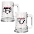 Washington Nationals 2pc 15oz Glass Tankard Set- Primary Logo MLB Baseball