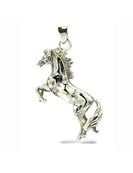 Phil Laender - Silver Prancing Horse pendant - Sterling Silver - 10 Gr - 36mm