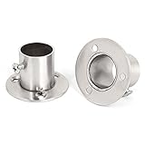 uxcell 　箪笥　棚受け　金具　ブラケットソケット　22mmチューブ用　2個入り