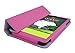 Insignia Flex 7-Inch Tablet (NS-15AT07) Custom Fit Portfolio Leather Case Cover with Built In Stand- Pink