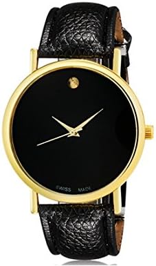 VONCE WoMaGe 1089 Womens Fashionable Analog Quartz Wrist Watch with Faux Leather Band (Black)
