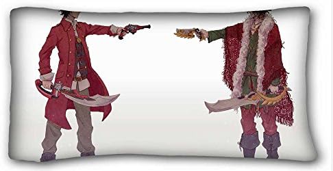 Custom ( Anime Kaizoku Sentai Gokaiger ) Popular 20x36 inch One Side Pizza Rectangle Pillowcase suitable for Full-bed PC-Purple-28757