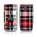 Red Plaid Design Protective Skin Decal Sticker for Sanyo Katana Eclipse Cell Phone