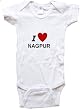 I LOVE NAGPUR - NAGPUR BABY - City Series - White, Blue or Pink Onesie / Baby T-shirt