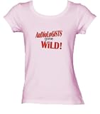 AUDIOLOGISTS gone WILD! *Bella Ladies Short Sleeve Scoop Neck Tee (T-Shirt) PINK LARGE