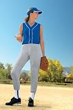 Augusta-Ladies Low Rise Softball Pant~Black~Girls-SM