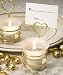 HEART DESIGN CANDLE HOLDER FAVOR / PLACE CARD HOLDER, Quantity of 20 pc,