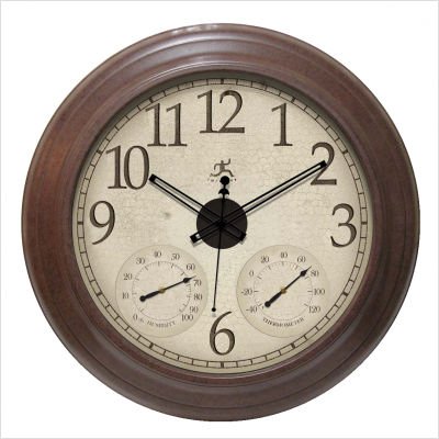 Infinity Instruments Solar Flare Clock, Frame: Cordovan