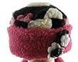Corky and Company Black and White Polka Daisy Roll Brim Hat