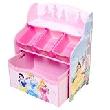 Disney Princess 3 Tier Storage Organizer and Toy Box in Pretty Pink