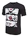 URBAN K Men's Hipster Graphic Crewneck T-Shirt,Ubk603_black,Large