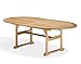 Oxford Garden  Shorea Oval Dining Table, 88-Inch