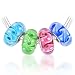 Bling Jewelry 925 Sterling Silver 4 Swirl Murano Glass Bead Compatible with Pandora Chamilia Troll Charm Bling Jewelry 925 Sterling Silver 4 Swirl Murano Glass Bead Compatible with Pandora Chamilia Troll Charm