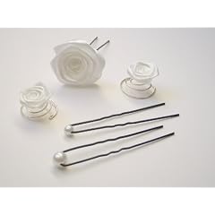 Haarschmuck- Set in wei� 42tlg. Set 15